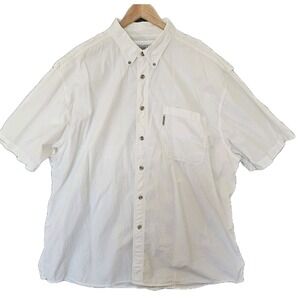 Magellan Outdoors Men's XXL White Fishing Shirt Fish Gear  Short Sleeve